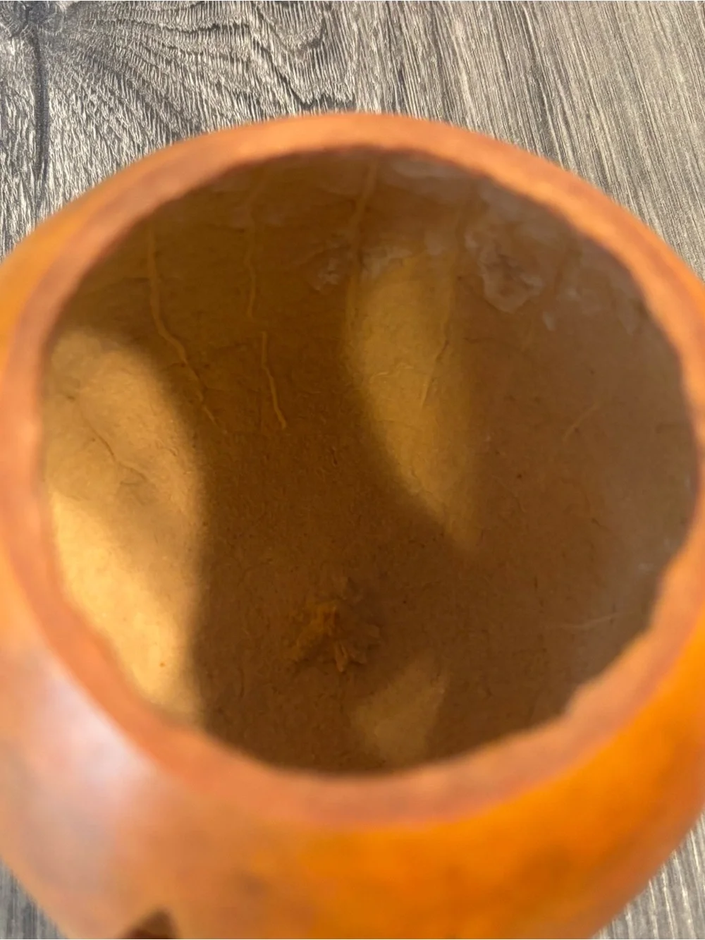 Small Handcrafted Decorative Gourd Jack-O'-Lantern Pumpkin Bucket Halloween